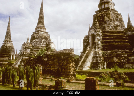 Vieux Bangkok Juillet-2000 (diapositives) l'Ayutthaya historical park couvre les ruines de la vieille ville d'Ayutthaya en Thaïlande Banque D'Images