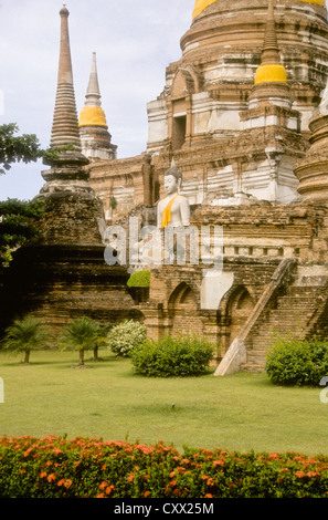 Vieux Bangkok Juillet-2000 (diapositives) l'Ayutthaya historical park couvre les ruines de la vieille ville d'Ayutthaya en Thaïlande Banque D'Images