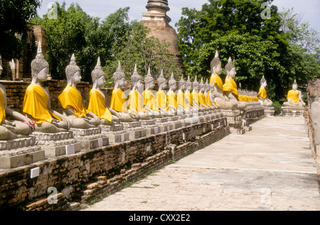 Vieux Bangkok Juillet-2000 (diapositives) l'Ayutthaya historical park couvre les ruines de la vieille ville d'Ayutthaya, Thaïlande Banque D'Images