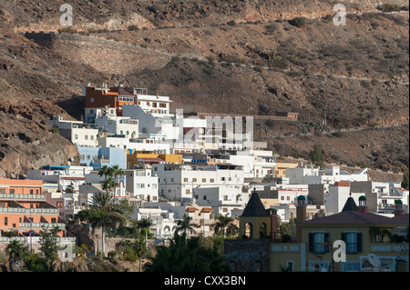 Le développement du logement à Puerto Mogan Gran Canaria Îles Canaries Espagne Banque D'Images