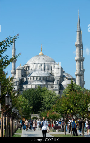 ISTANBUL, TURQUIE. Une vue sur la Mosquée bleue de Sultanahmet Meydani. 2012. Banque D'Images