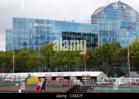 Siège social de Microsoft à Paris Banque D'Images