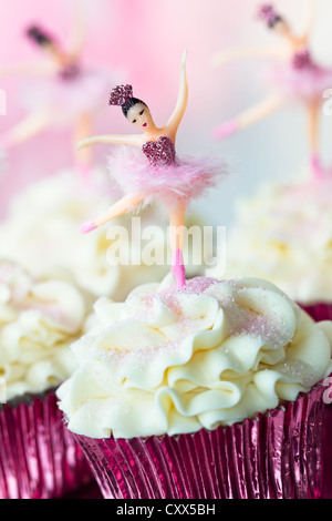 Ballerina cupcakes Banque D'Images