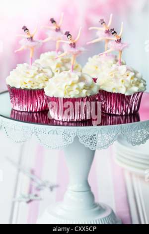 Ballerina cupcakes Banque D'Images