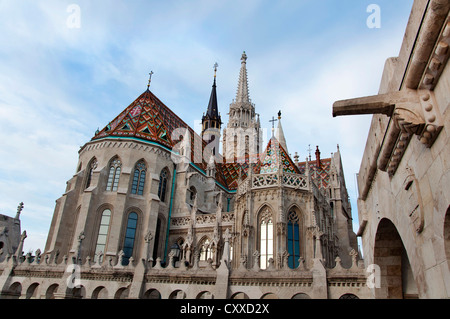 Matthias église cathédrale (Église Matyas), du quartier du château de Buda, à Budapest, Hongrie Banque D'Images