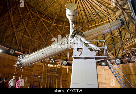 Le 24 pouces Alvan Clark Telescope à l'Observatoire Lowell, Flagstaff, Arizona, USA Banque D'Images