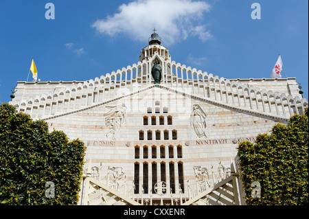 Basilique de l'Annonciation, Nazareth, Tibériade, Israël, Moyen Orient Banque D'Images