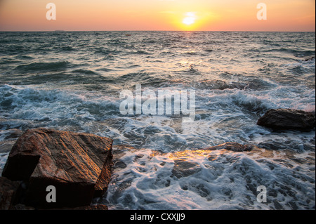 Coast, Ao Thian, Ko Samet ou Koh Samet, Golfe de Thaïlande, Thaïlande, Asie Banque D'Images