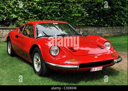 Ferrari Dino 246 GT, construit en 1973, vintage, voiture Retro Classics 2012 Barock rencontre, Ludwigsburg, Bade-Wurtemberg Banque D'Images