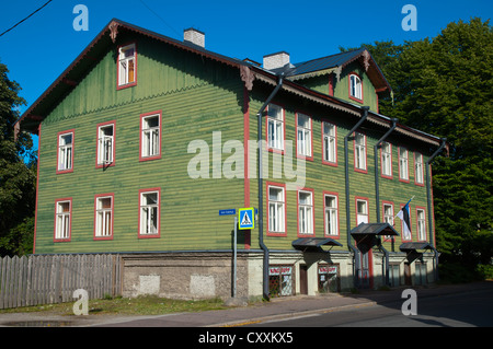 Vana-Kalamaja street quartier Kalamaja Tallinn Estonie Europe Banque D'Images