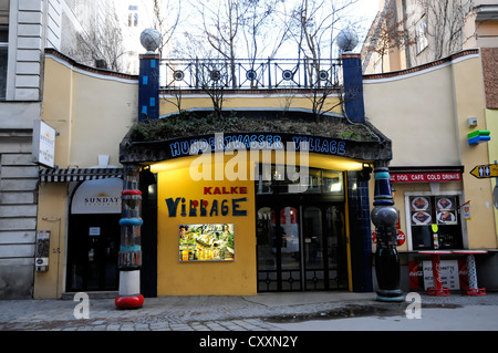 Village Hundertwasser, zone d'entrée, Maison Hundertwasser, Vienne, Autriche, Europe Banque D'Images