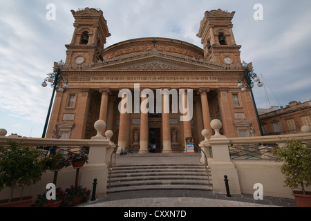 Église de St Mar, Mosta, Malte Banque D'Images