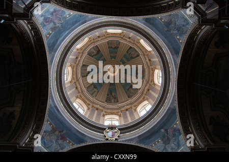 Intérieur de la Coupole de Saint Pauls' Church, Rabat, Malte Banque D'Images