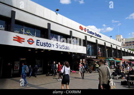 La gare de Euston, Londres, Grande-Bretagne, Angleterre, RU Banque D'Images