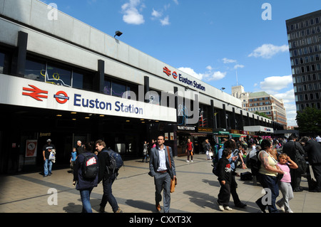 La gare de Euston, Londres, Grande-Bretagne, Angleterre, RU Banque D'Images