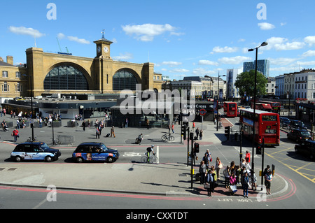 La gare de King's Cross, Camden, London, Angleterre, Royaume-Uni Banque D'Images