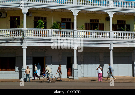 Rue Lafayette, Diego Suarez, Madagascar Banque D'Images