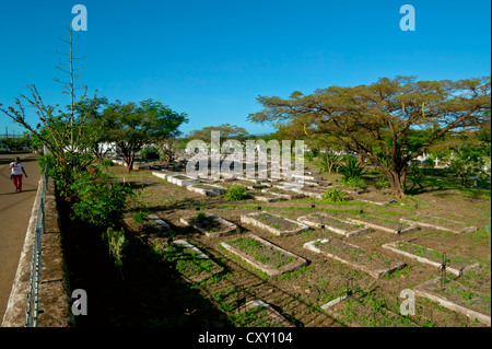 Le cimetière militaire français, Diego Suarez, Madagascar Banque D'Images