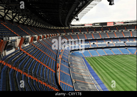 Stade Santiago Bernabéu, le stade de football du club espagnol Real Madrid, 80, 354 sièges, Madrid, Spain, Europe Banque D'Images