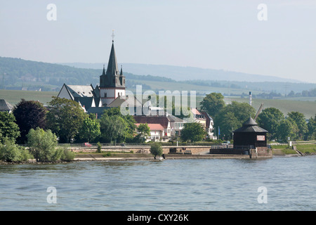 Petite ville de Oestrich-Winkel dans le Rheingau, Hesse, Allemagne Banque D'Images