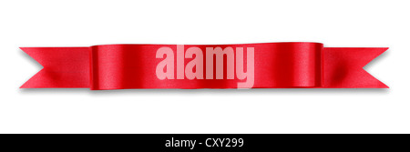 Bannière du ruban rouge Banque D'Images