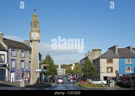 Tour de l'horloge, Westport, Comté de Mayo, République d'Irlande Banque D'Images