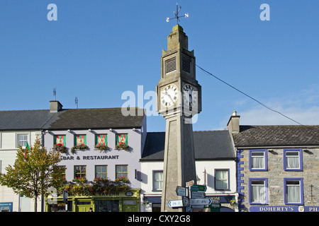 Tour de l'horloge, Westport, Comté de Mayo, République d'Irlande Banque D'Images