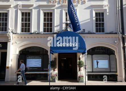 Sotheby's auctioneers à New Bond Street, Londres Banque D'Images