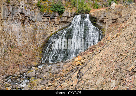 Cascade de la Gardner, près de Mammoth Hot Springs, Parc National de Yellowstone, Wyoming, USA Banque D'Images