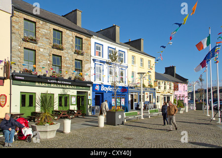 Place du marché, Clifden, Connemara, Galway, Irlande Co. Banque D'Images