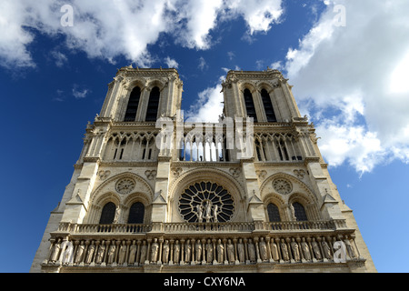 La Cathédrale Notre Dame, Notre Dame de Paris, France Banque D'Images