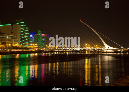 Convention Center et Samuel Beckett Bridge, Dublin, République d'Irlande Banque D'Images