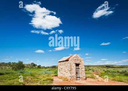 Prison historique d'Arltunga dans la chaîne de montagnes East MacDonnell Ranges. Banque D'Images