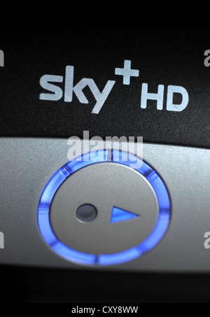 Sky Plus fort, boîte de Sky +, Sky HD de la télévision par satellite Banque D'Images