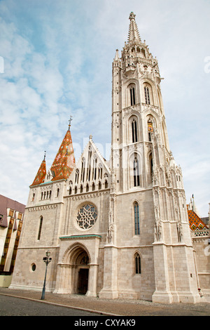 Budapest - la cathédrale gothique de Saint Matthieu Banque D'Images