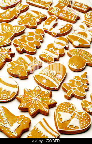 Les chiffres d'épice, les biscuits de Noël Banque D'Images