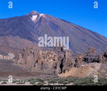 Îles Canaries. Tenerife. Caldeira de Las Canadas. Volcan. Banque D'Images