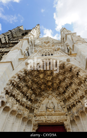 Cathédrale Saint-Etienne, Auxerre Banque D'Images