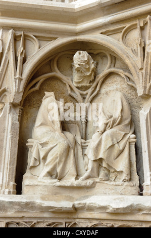 Cathédrale Saint-Etienne, Auxerre Banque D'Images