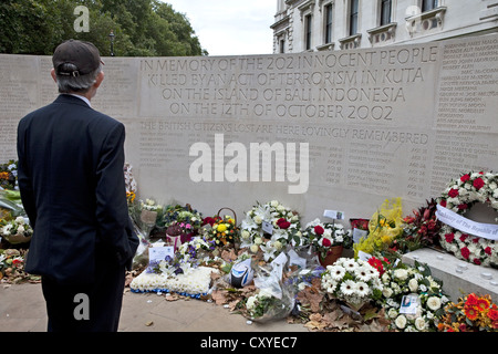 La london mémorial aux gens qui sont morts dans les attentats de Bali en octobre 2002 Banque D'Images