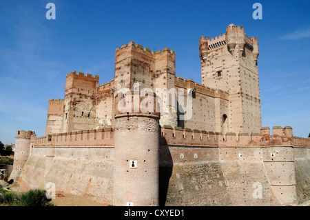 Castillo de la Mota, château, Medina del Campo, Castille-Leon, Espagne, Europe, PublicGround Banque D'Images