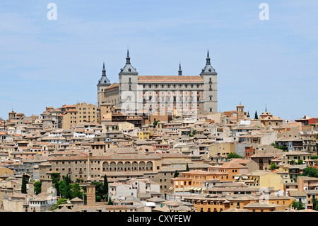 Alcazar, Castillo, château, vieille ville, Tolède, Castille-la Manche, Espagne, Europe, PublicGround Banque D'Images