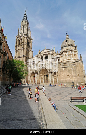 Cathédrale de Tolède, Catedral Primada Santa María de Toledo, Toledo, Castille-la Manche, Espagne, Europe, PublicGround Banque D'Images