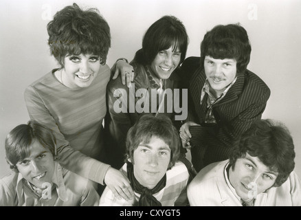 Épisode 6 UK pop group en mai 1968. Voir la description ci-dessous pour les noms. Photo Tony Gale Banque D'Images