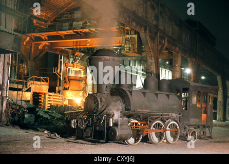 0-6-2 Switcher américain construit des réservoirs latéraux pour la 5'6'' en fer jauge Paulista Brésil vendus à Mogi das Cruzes Iron Works. Banque D'Images