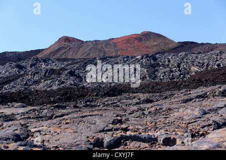 Des cônes au Mauna Loa volcano, Big Island, Hawaii, USA Banque D'Images