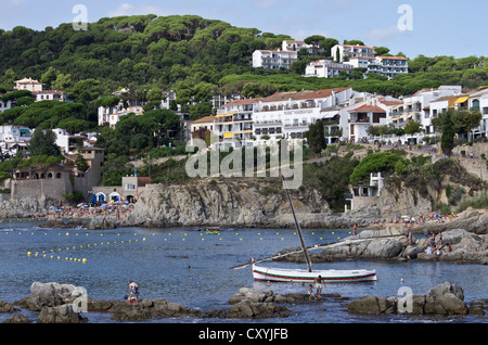 Calella de Palafrugell, Costa Brava, Espagne Banque D'Images