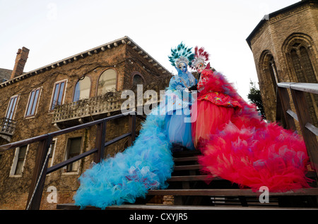 Masques de Venise, Carnaval, Carnaval de Venise, Vénétie, Italie, Europe Banque D'Images