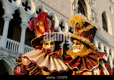 Masques de Venise, Carnaval, Carnaval de Venise, Vénétie, Italie, Europe Banque D'Images