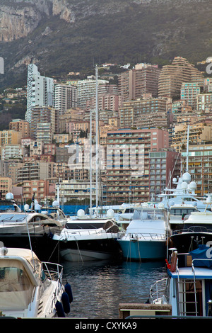 Le Port Hercule, Le Port Hercule, à La Condamine, Monaco, Europe Banque D'Images